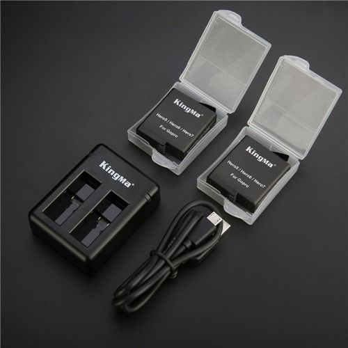 [KingMa] High-performance Battery and Charger Set for GoPro Hero 8 | 7 | 6 | 5 Cameras - AHDBT-50162863065747074112