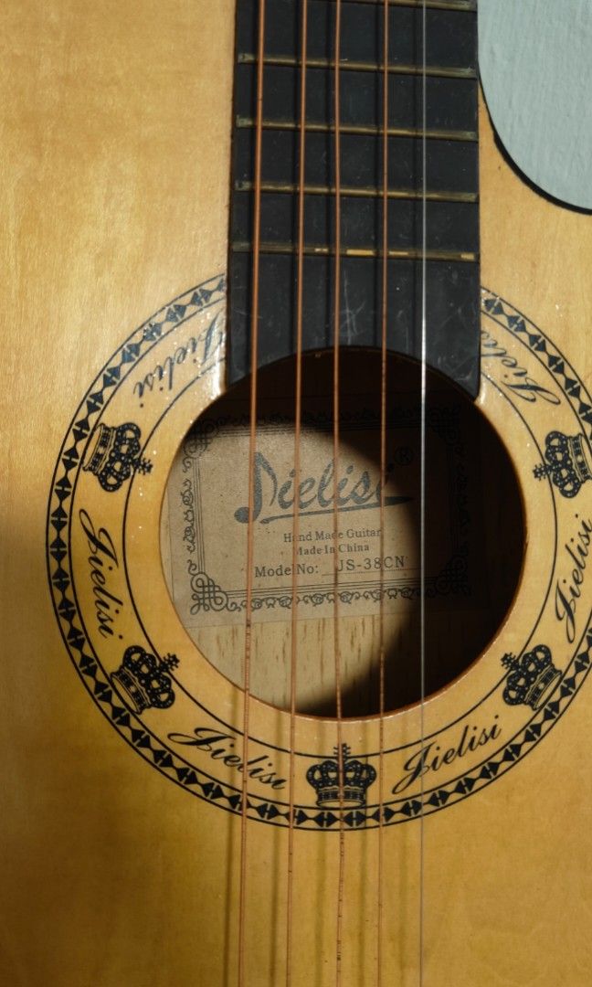 Jielisi Acoustic Guitar Hobbies Toys Music Media Musical Instruments on Carousell