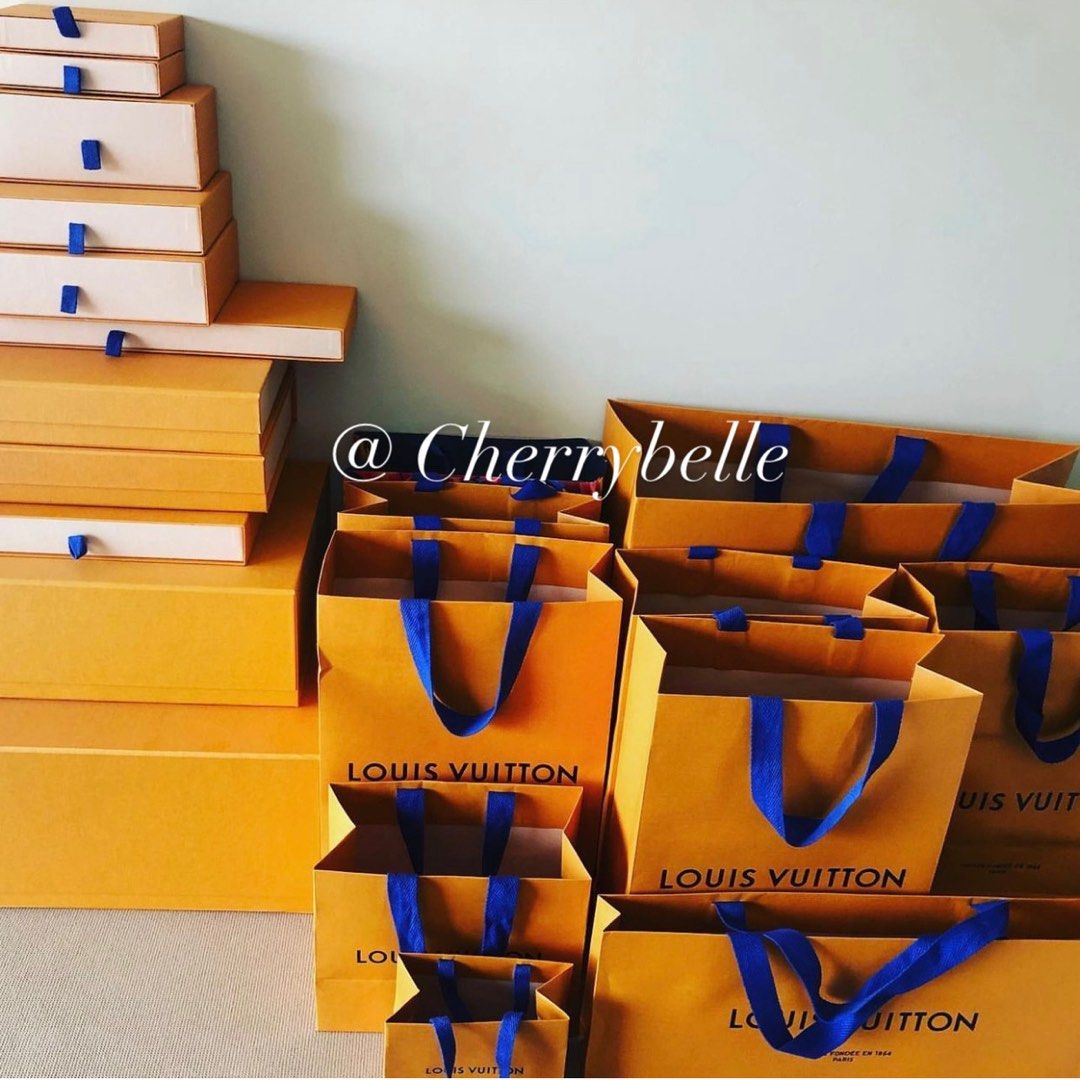 Louis Vuitton Paper Bag Ribbons Box Various sizes