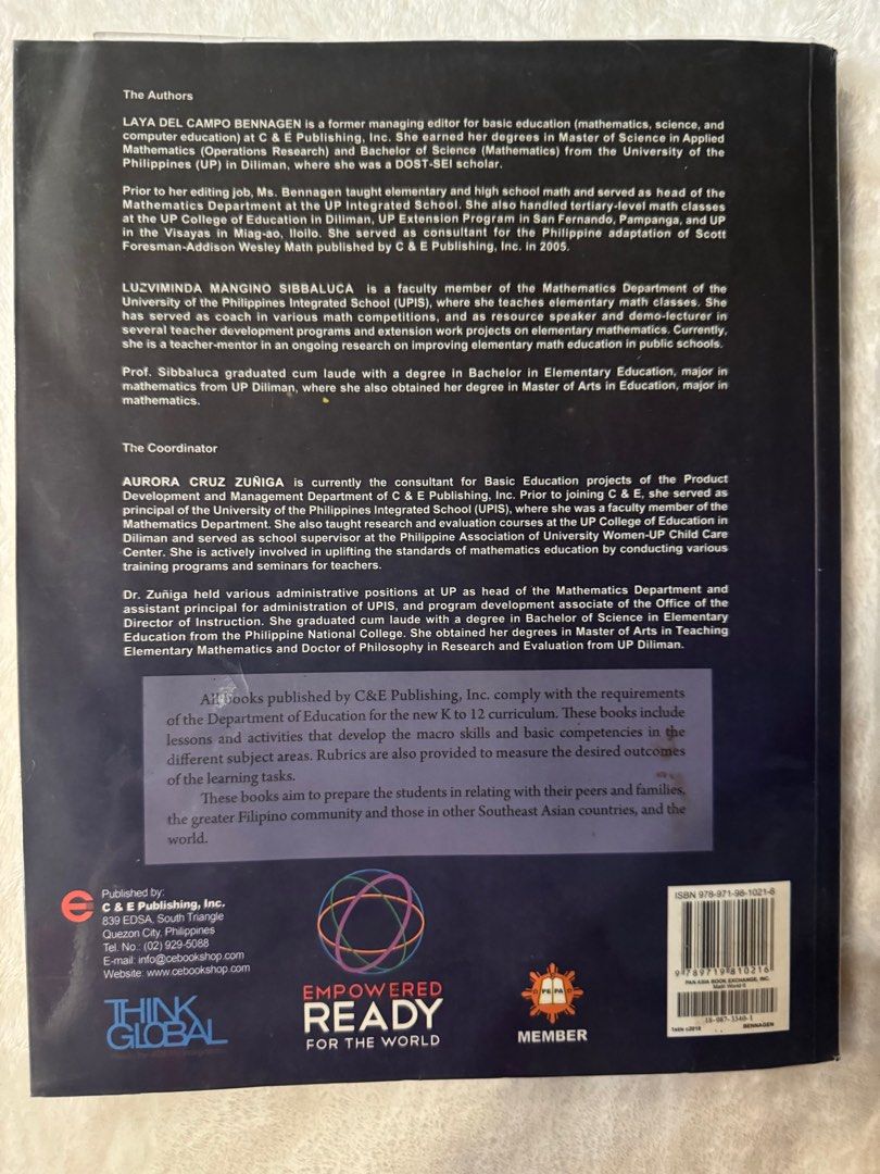Math World 6 (Category: Textbooks) located in Manila. Submitted by tabsy (Listing ID 1316106054, Image 2). Description: .