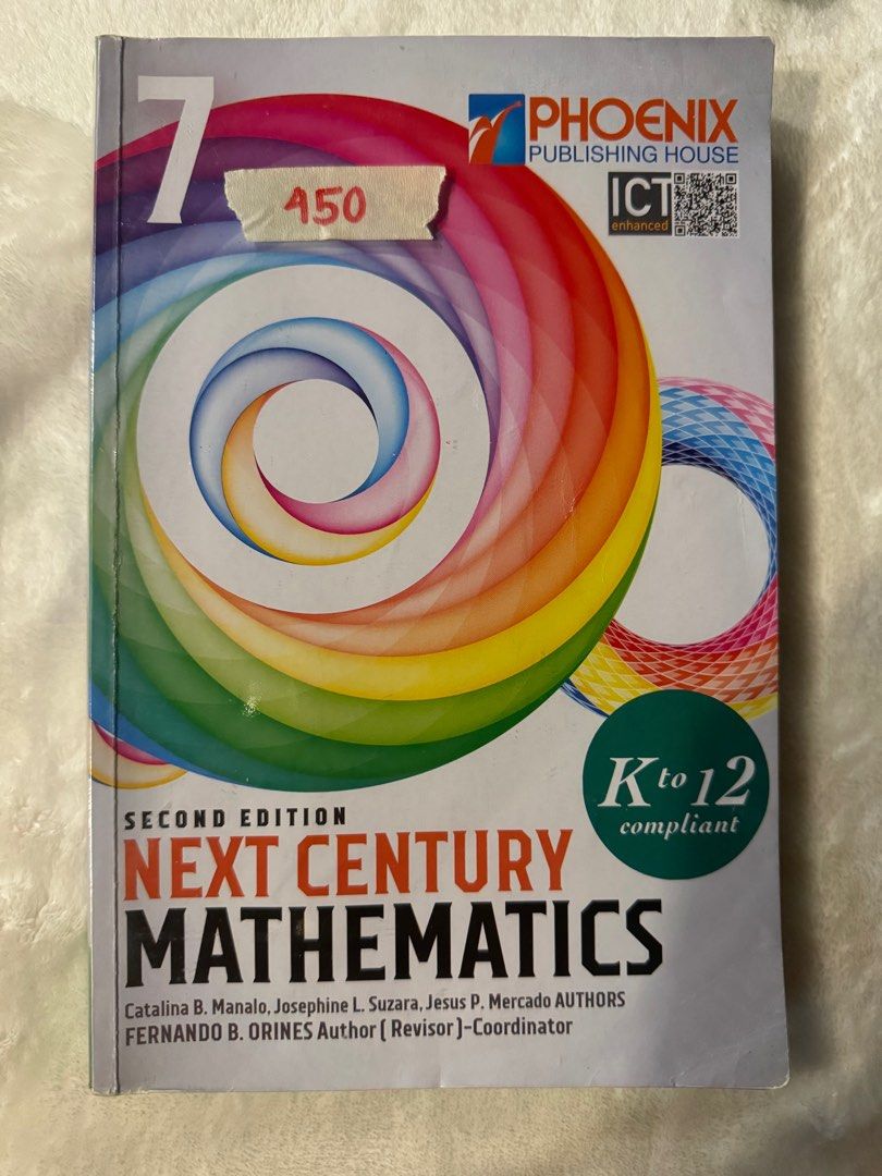 Next Century Mathematics 7 Second Edition (Category: Textbooks) located in Manila. Submitted by tabsy (Listing ID 1316105496, Image 1). Description: .