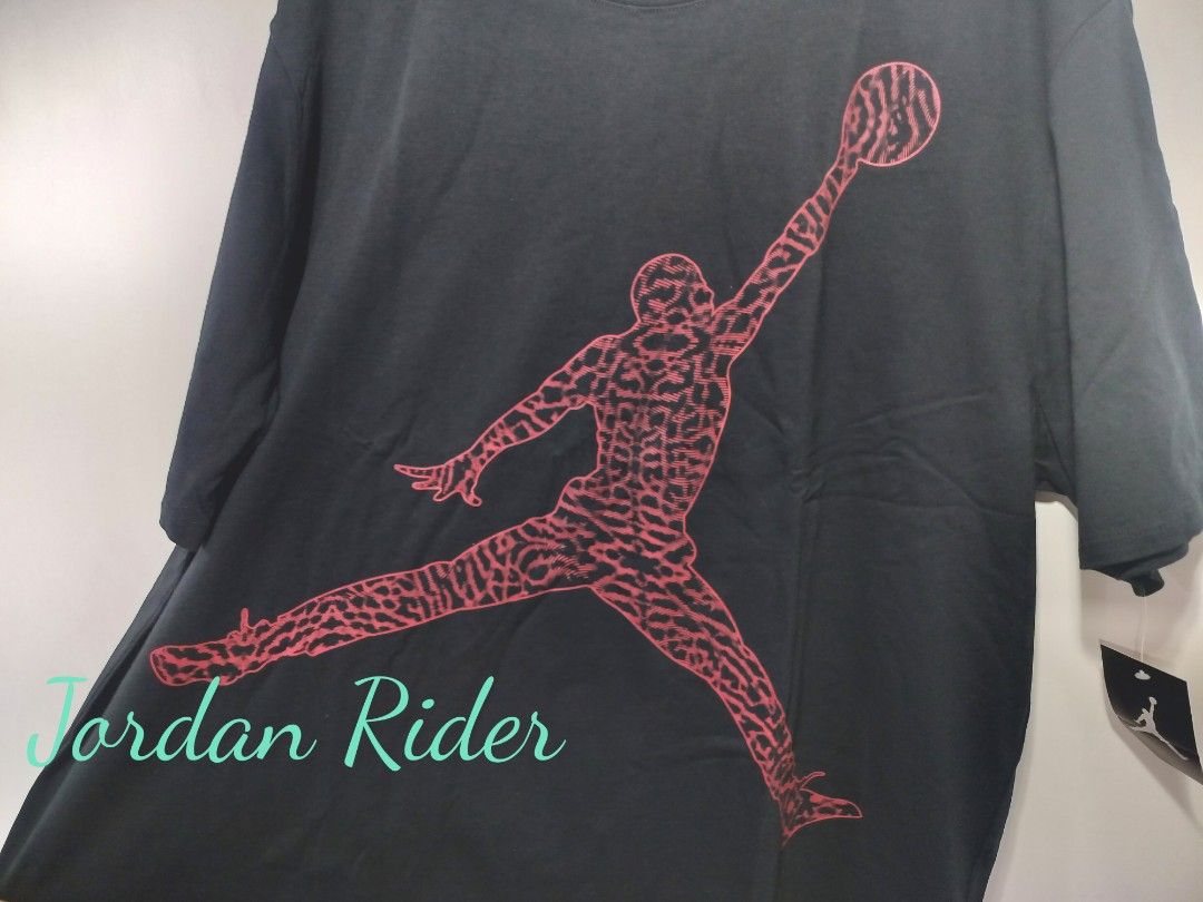NIKE Air Jordan Jumpman Cloud Elephant Print Tee 喬丹 大飛人 紅色 爆裂紋 黑色 短袖T恤 AJ  3代 BRED 大尺寸