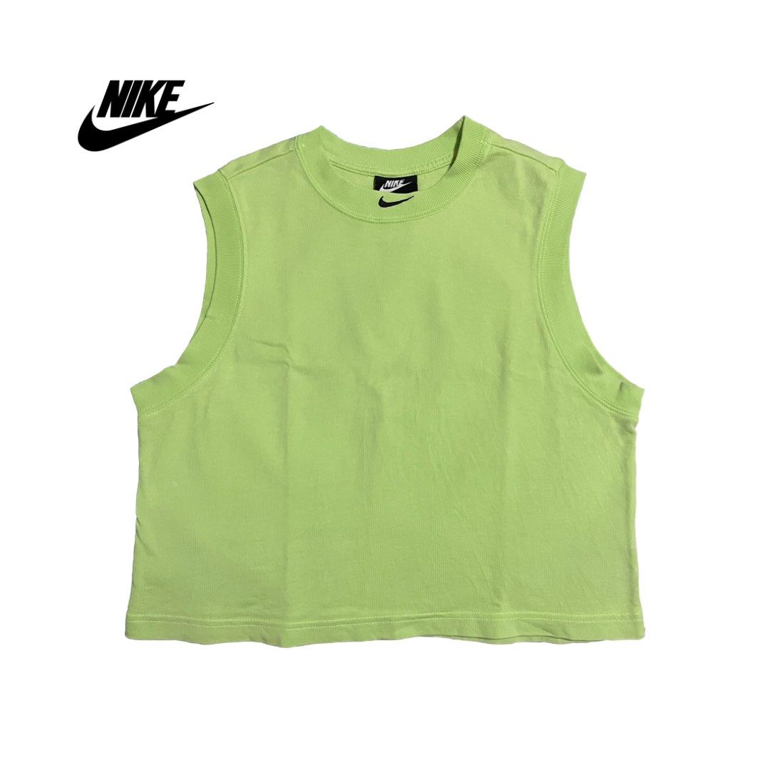 Nike Canotta Sports Wear Wash Tank Top Like Verde Women s Fashion Activewear on Carousell