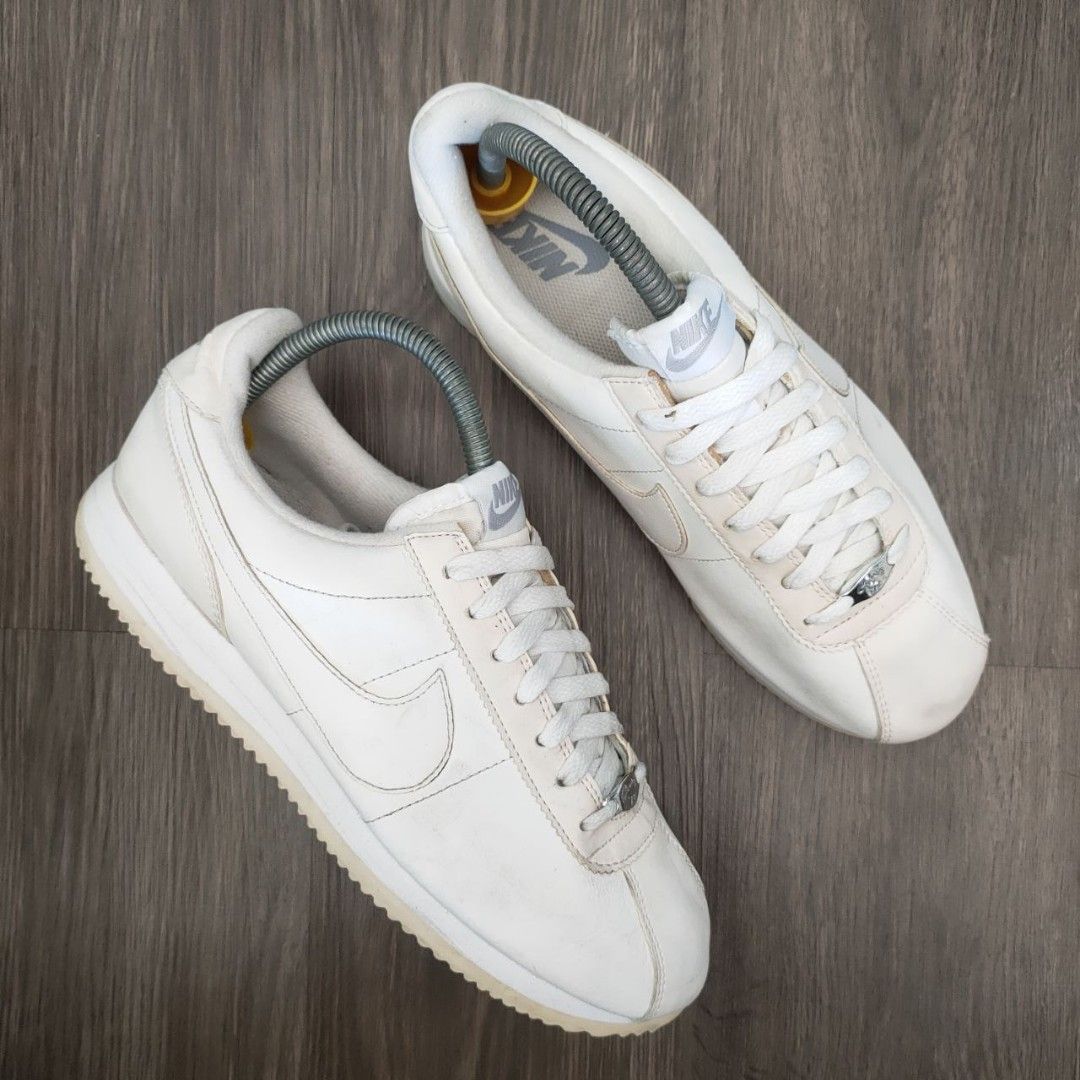 nike classic cortez leather white