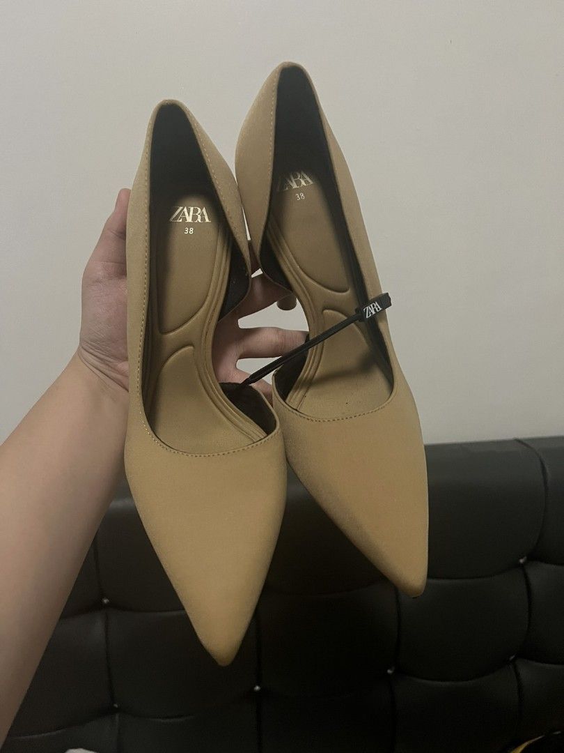 Zara tan heels on sale