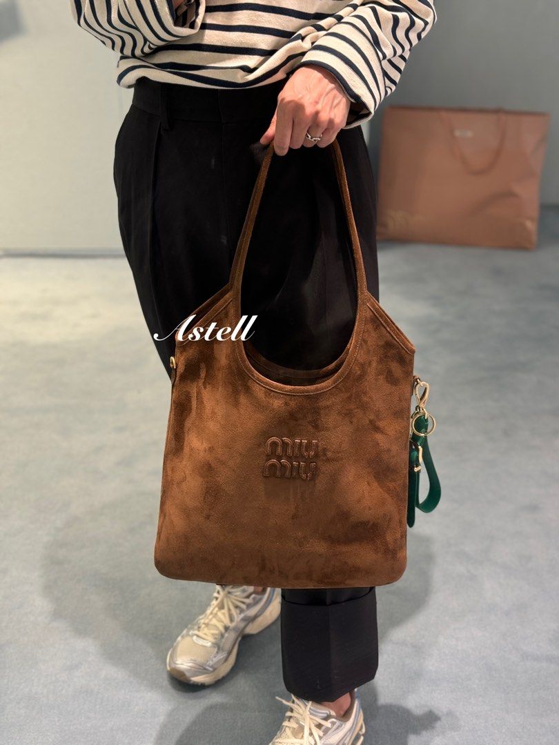 Miu miu suede bag hotsell