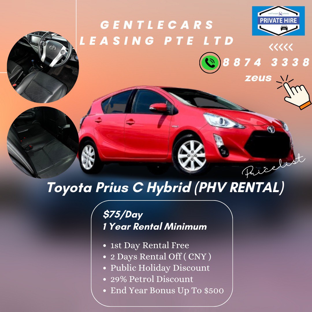 Prius Plus Hybrid [PHV Rental], Cars, Car Rental on Carousell