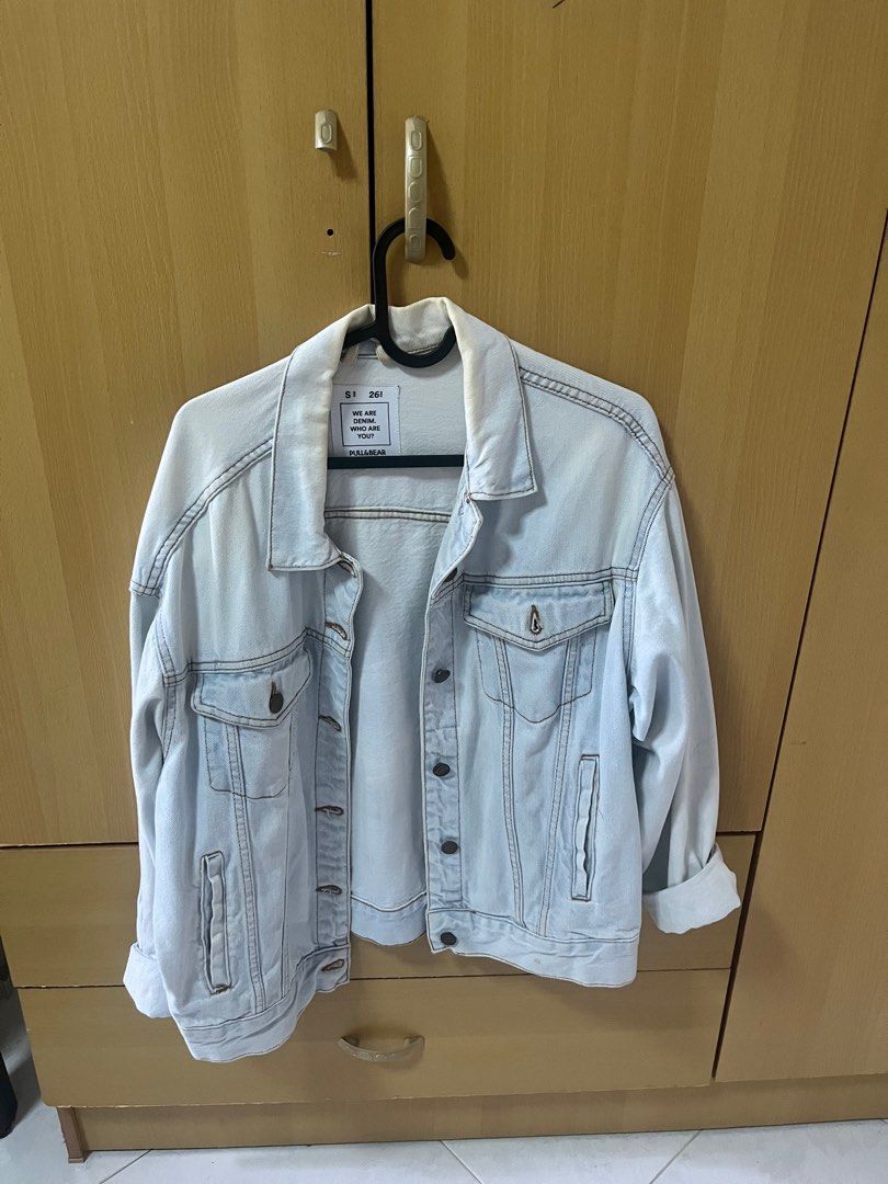 Pull Bear Light Wash Denim Jacket