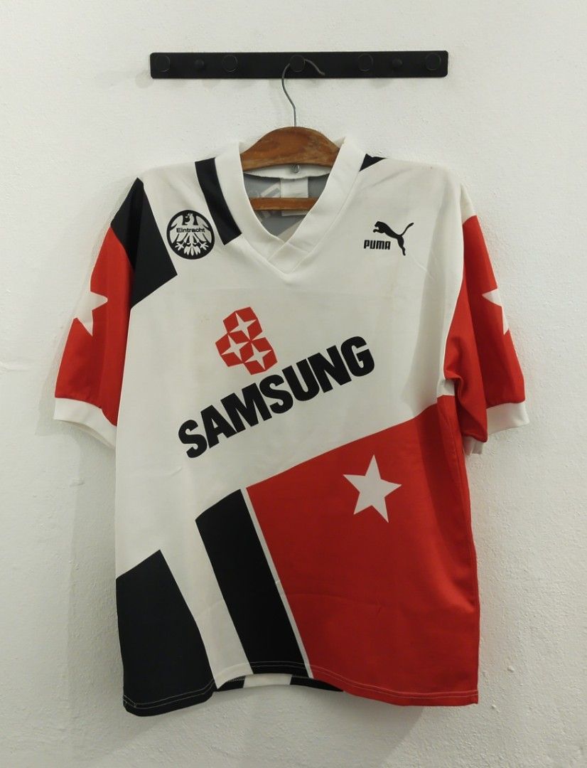 Vintage Puma Eintracht Frankfurt football shirt 1992-93 Match Worn