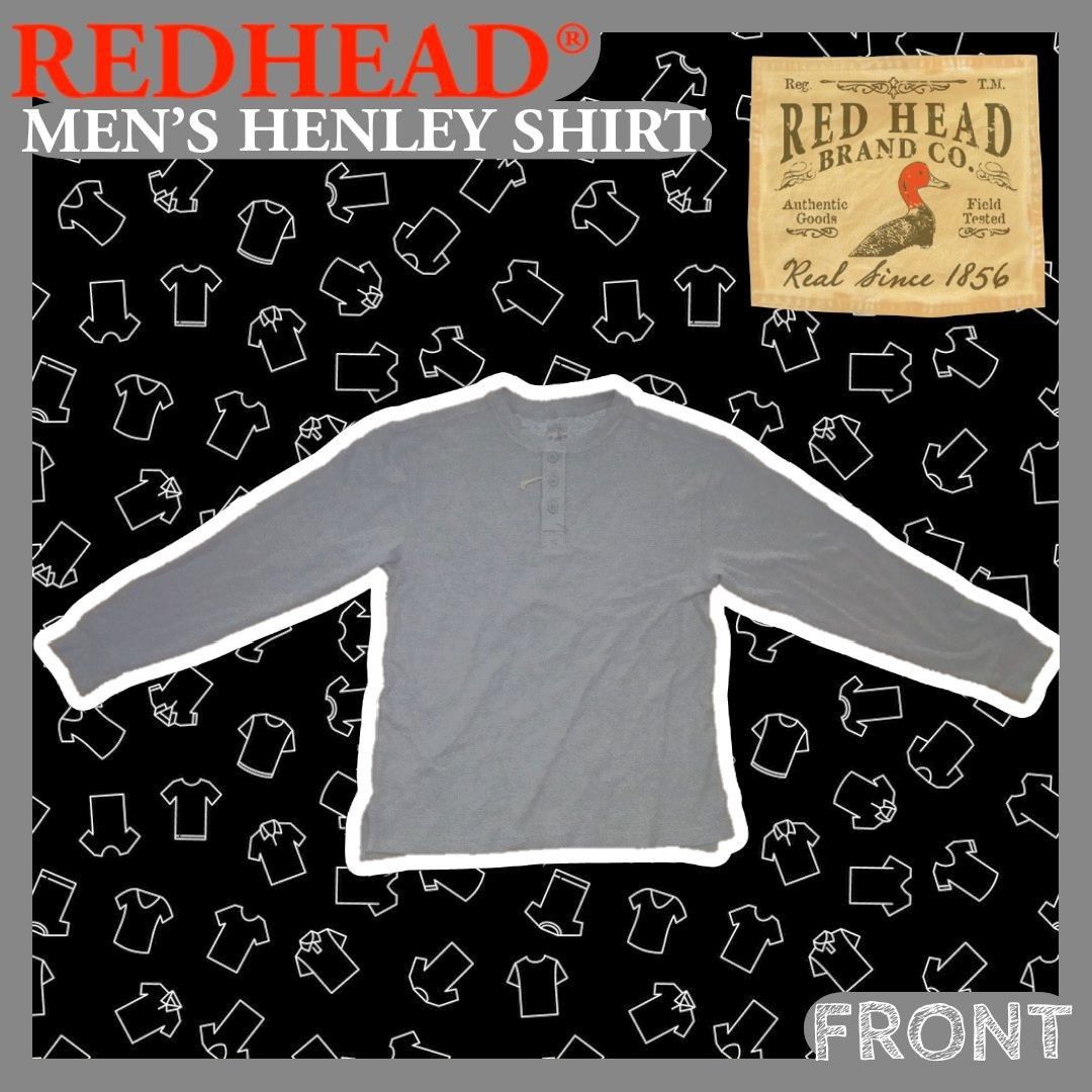 REDHEAD Men s Thermal Henley Shirt Men s Fashion Tops Sets Tshirts Polo Shirts on Carousell