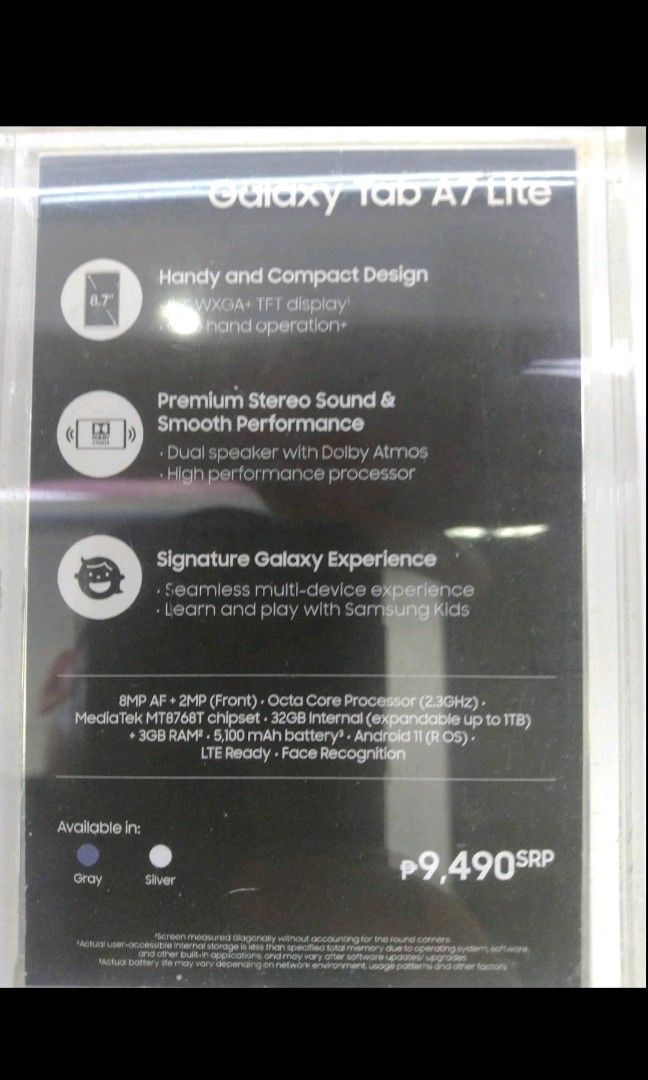 Samsung Galaxy Tab A7 (Category: Android) located in Dasmarinas. Submitted by pamstrinkets77 (Listing ID 1316203932, Image 1). Description: Samsung Galaxy Tab A7.