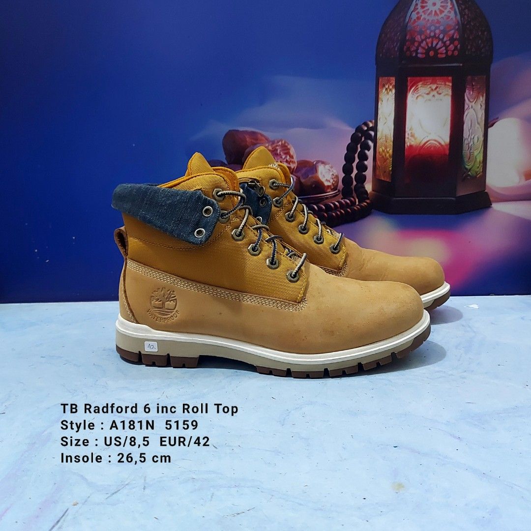 Sepatu Boots Timberland Radford A181N Roll Top Zipper Size 42