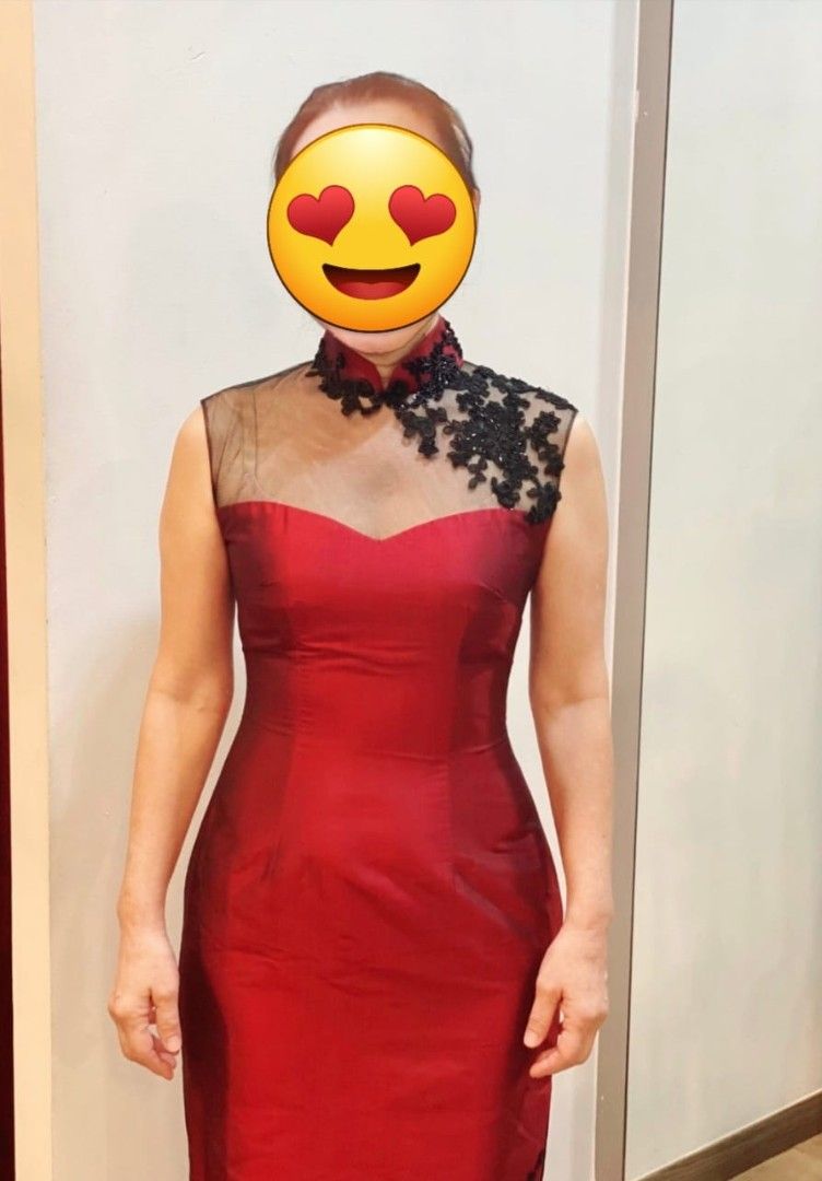 Silk Cheongsam with embroidery from Mama Misse