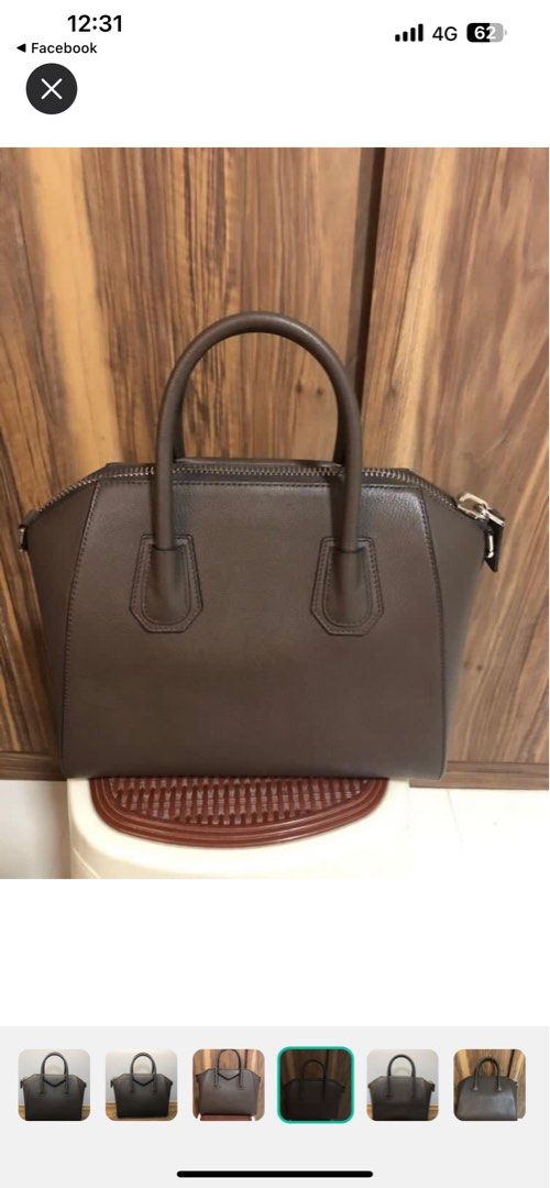Givenchy antigona mini heather grey top