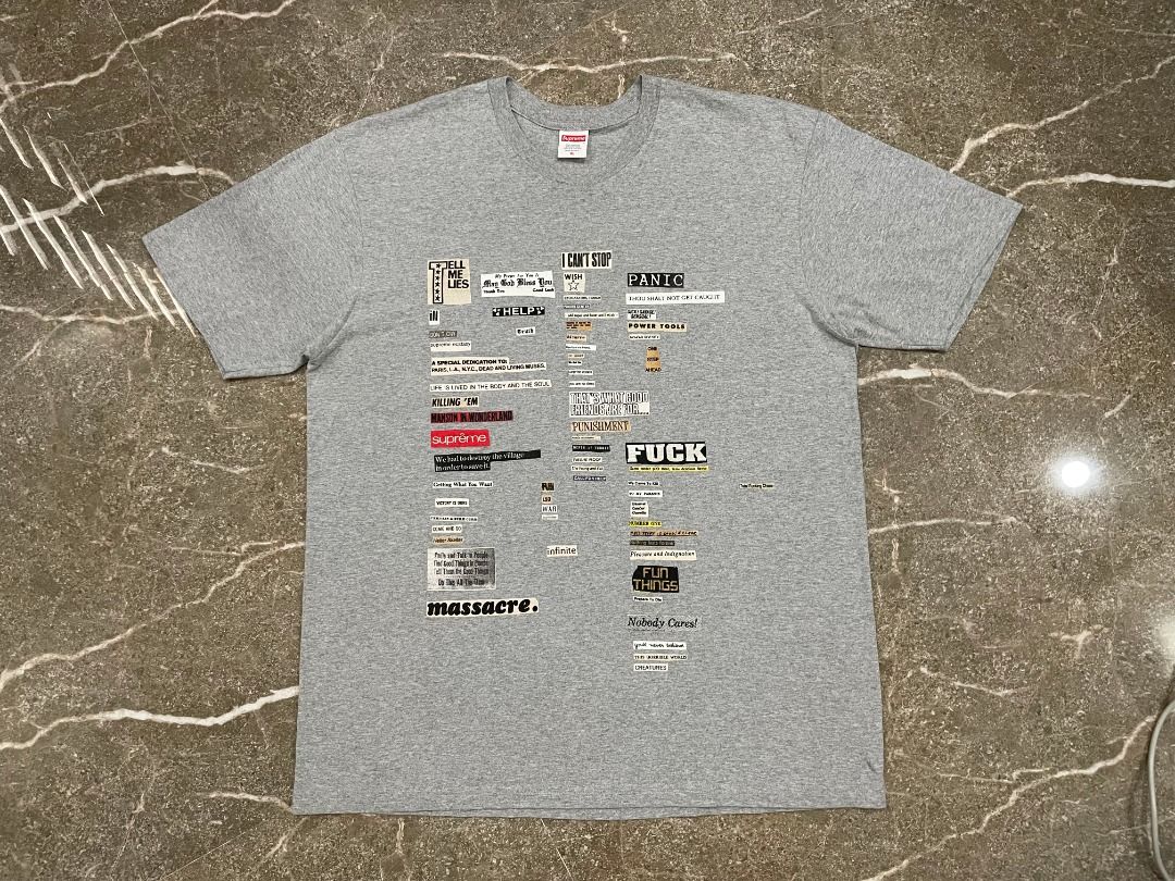 Supreme cutouts tee white clearance