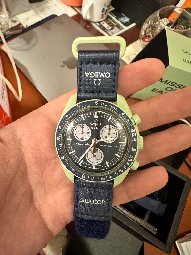 Swatch Omega Mission to Earth (Category: Women's Watches) located in Mandaluyong City. Submitted by flyhighst (Listing ID 1316135210, Image 1). Description: Reason for selling: change of style We can meet for you to check. With receipts and free strap.