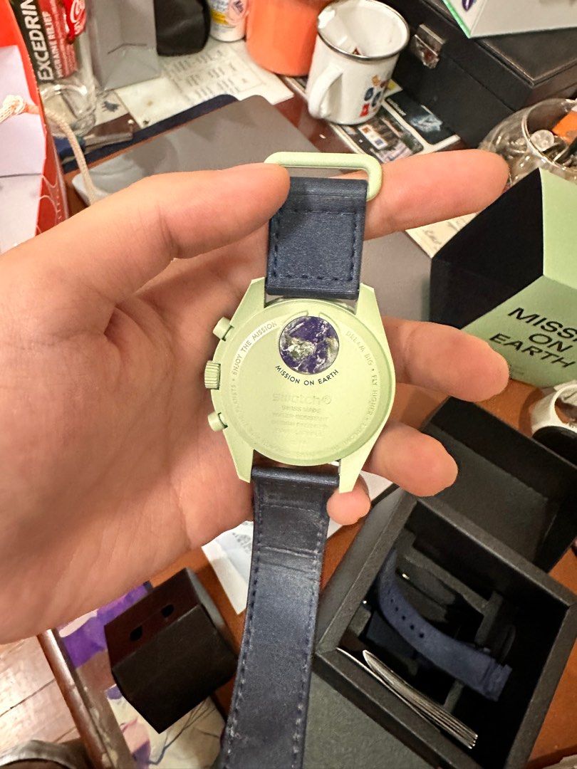 Swatch Omega Mission to Earth (Category: Women's Watches) located in Mandaluyong City. Submitted by flyhighst (Listing ID 1316135210, Image 2). Description: Reason for selling: change of style We can meet for you to check. With receipts and free strap.