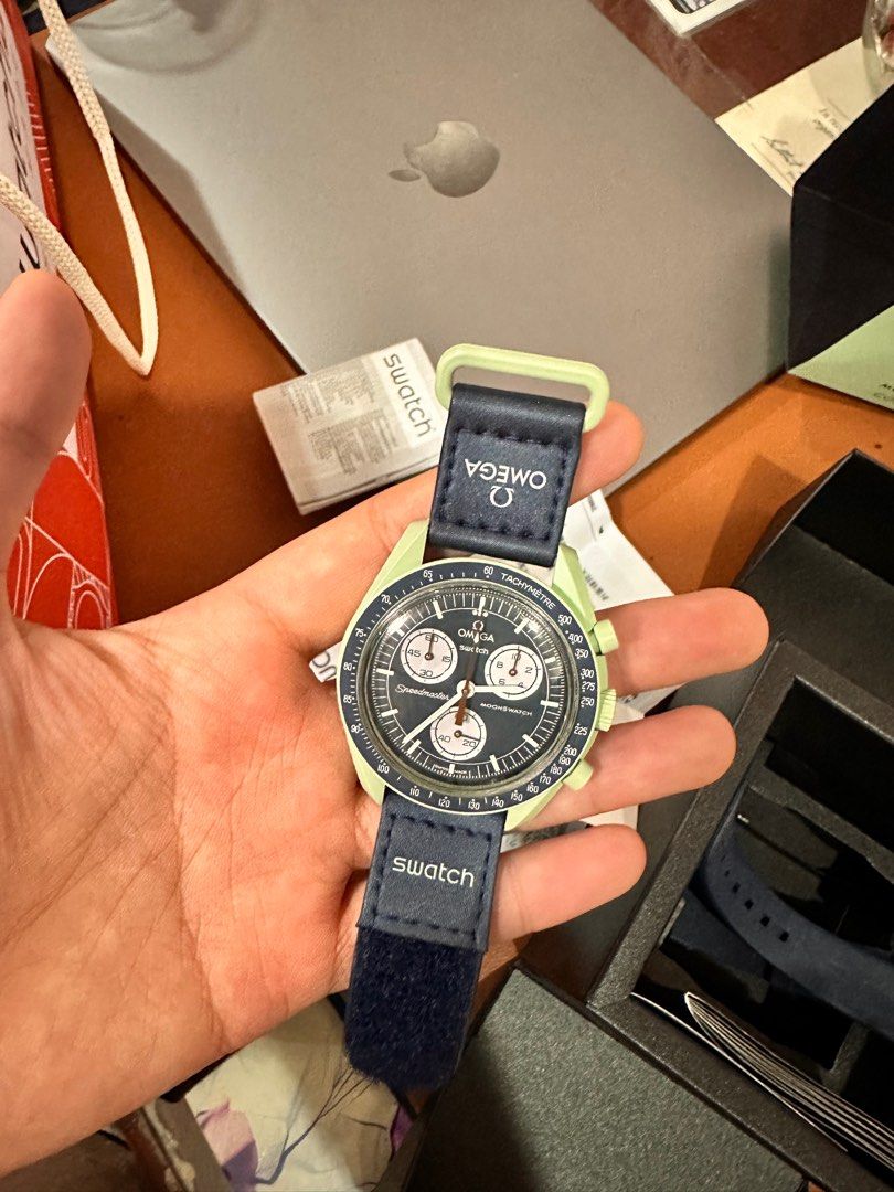 Swatch Omega Mission to Earth (Category: Women's Watches) located in Mandaluyong City. Submitted by flyhighst (Listing ID 1316135210, Image 3). Description: Reason for selling: change of style We can meet for you to check. With receipts and free strap.