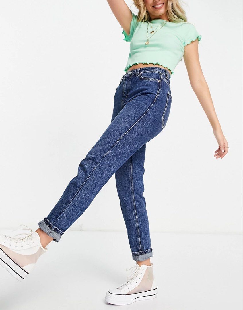 Topshop Moto Mom Jeans W28 Women s Fashion Bottoms Jeans Leggings on Carousell