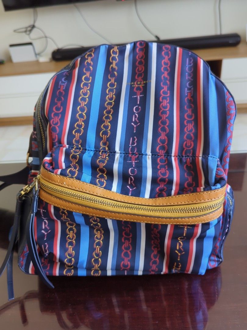 Tory Burch Gemini Perry nylon backpack Tory Burch Virginia nylon backpack with multiple pockets  main image 4