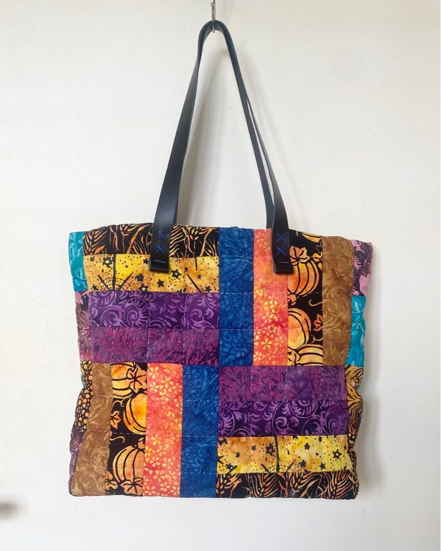 Tote bag tas kain perca batik bali patchwork handmade eco bag Fesyen Wanita Tas Dompet di Carousell