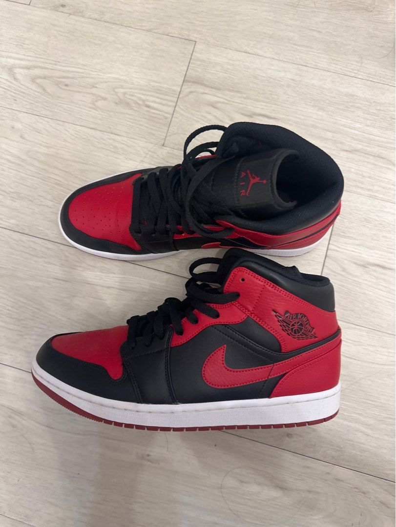 Used Air Jordan 1 Mid Bred Banned 2020 Us11