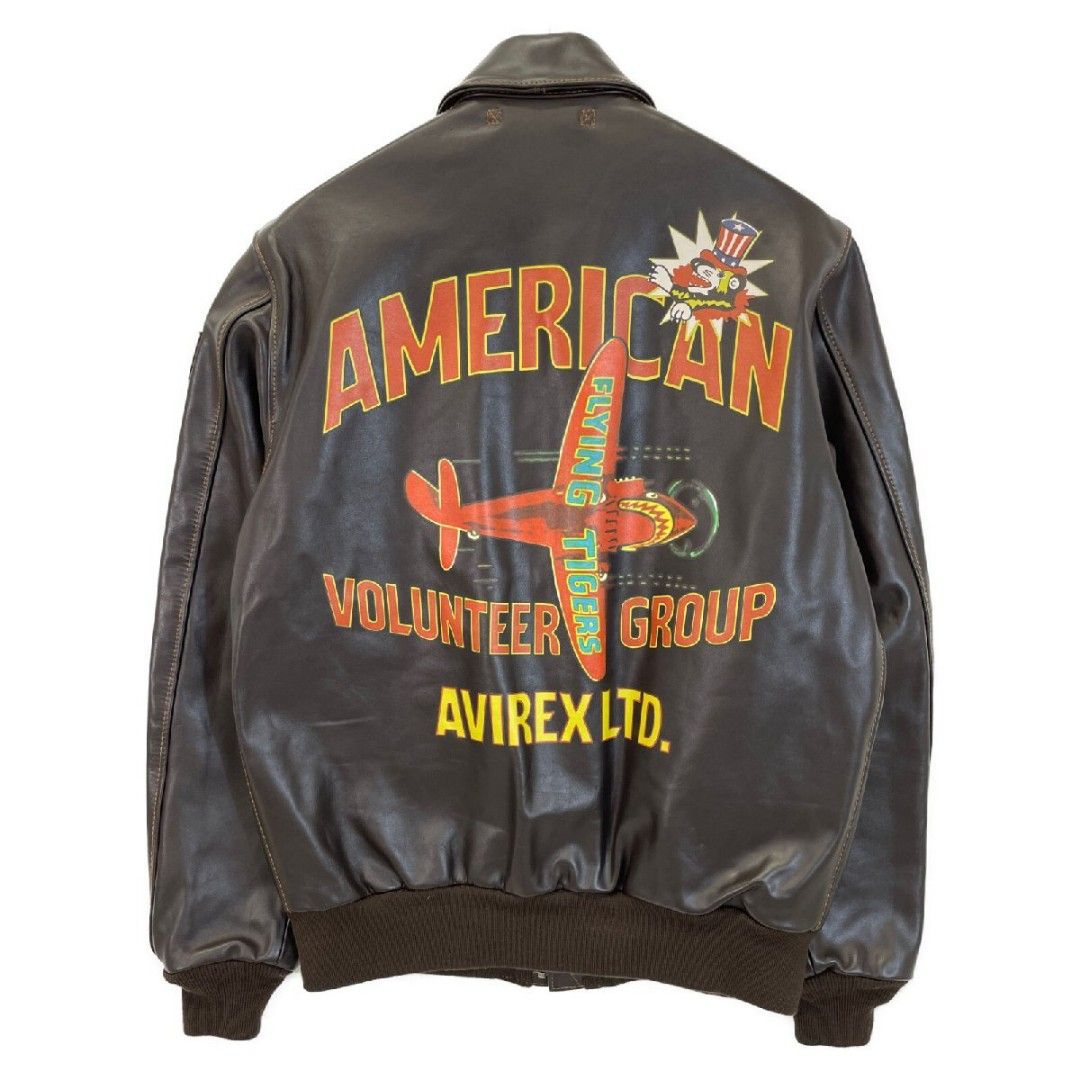 Vintage A2 Avirex Flying Tigers AMERICAN VOLUNTEER GROUP Horsehide A2  Leather Jacket Size 38 M/L, Men's Fashion, Coats, Jackets and Outerwear on  Carousell