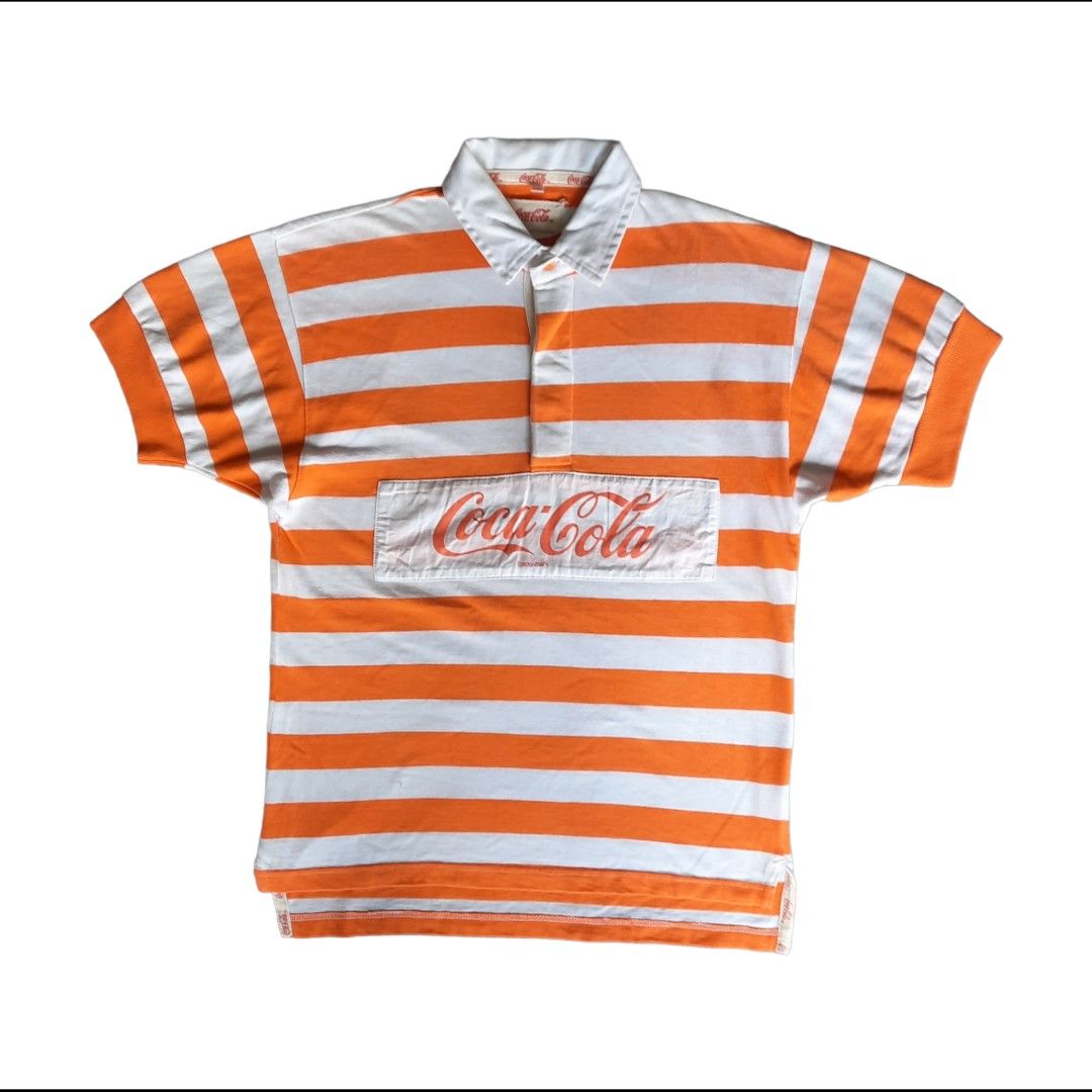 Vintage coca cola polo shirt top