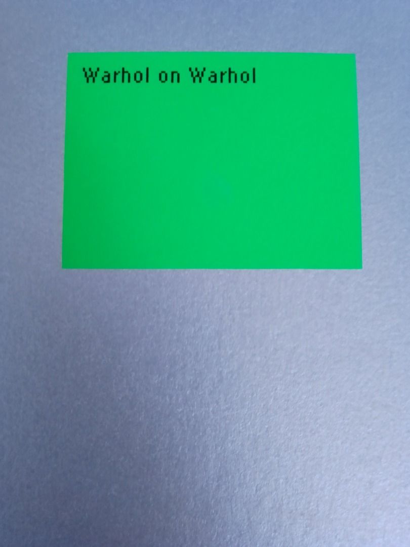 Warhol on Warhol Exhibit Coffee Table Book (2007) (Category: Magazines) located in Paranaque City. Submitted by donjuan_thegreat (Listing ID 1316256333, Image 2). Description: Item in very good condition Old stock, unopened still covered in plastic I have another copy which was opened just to take pictures of content Printed in Spain 2007 1st edition 346 pages 2002-2007 5 years of La Casa Encendida H 33 cm L 23 cm For pick-up at UPS 5 Parañaque o