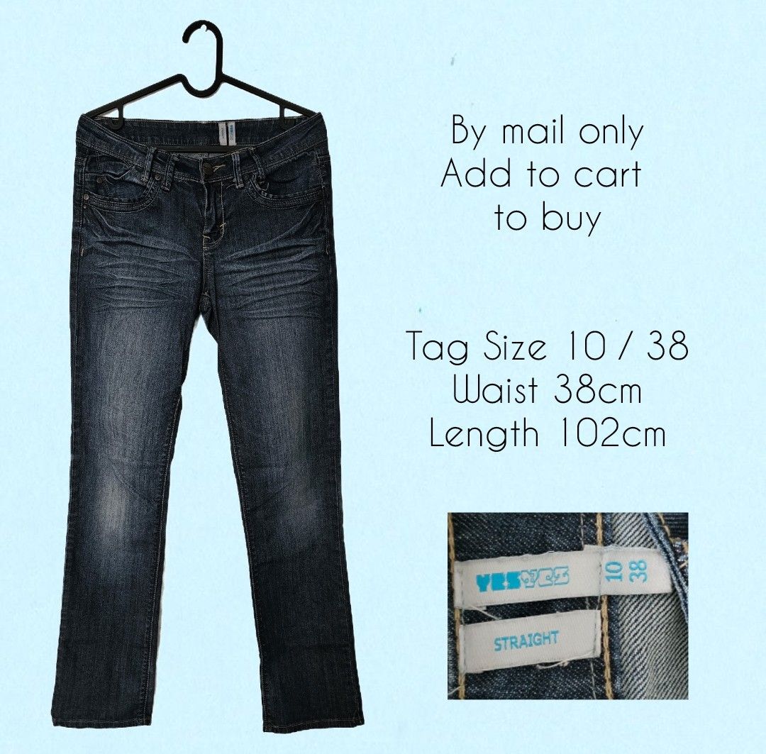 YezYez Straight Jeans Size UK10 EU38