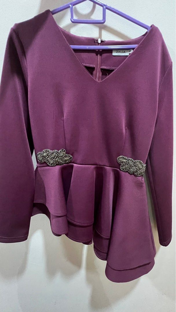 Zalia peplum top discount