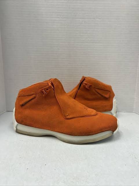 Air Jordan 18 Retro Orange (Category: Sneakers) located in Caloocan City. Submitted by mainthrift (Listing ID 1316430324, Image 1). Description: Authentic Di na nagagamit.