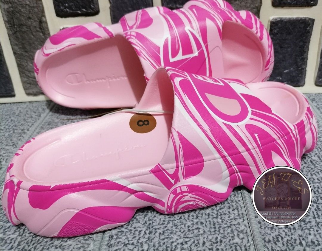 Authentic Champion women's slides (Category: Slippers and slides) located in Taytay. Submitted by jeyties (Listing ID 1316370816, Image 3). Description: Authentic Champion women's slides Brandnew Size US 8 DM for details.