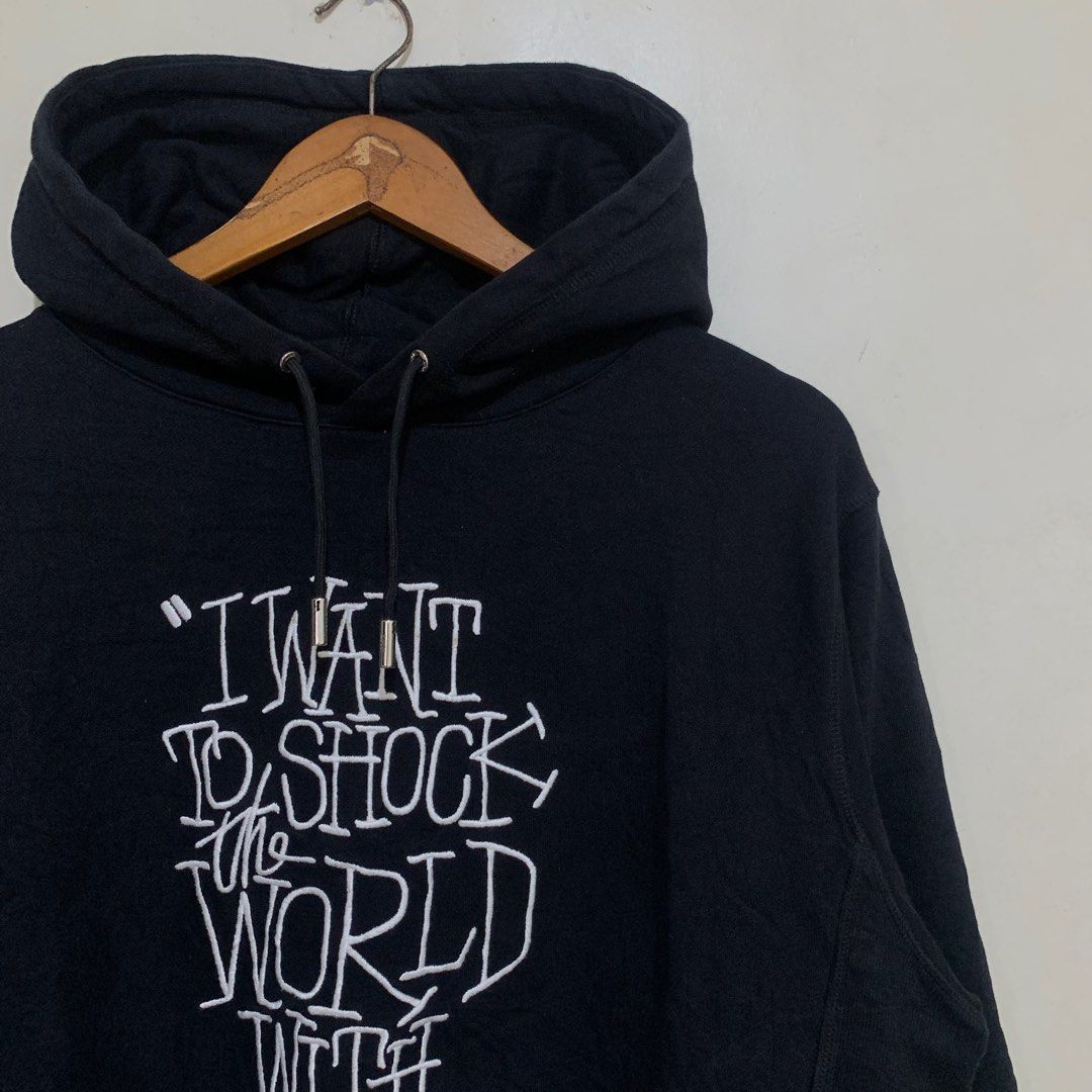 Dior x Shawn Stussy Hoodie I Want To Shock The World With Dior