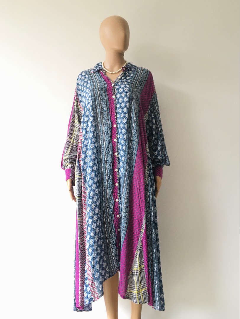 Bali Dress 2DDK Bouquet Blue