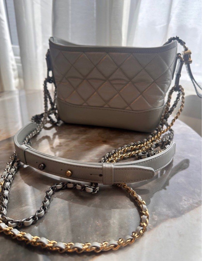 Chanel gabrielle hobo bag in small (Category: Luxury Bags & Wallets) located in Manila. Submitted by samsantos (Listing ID 1316364051, Image 2). Description: Fixed price Chanel gabrielle hobo bag Small size Comes with authenticity card Series 28 Chanel stopped producing gabrielle bags .