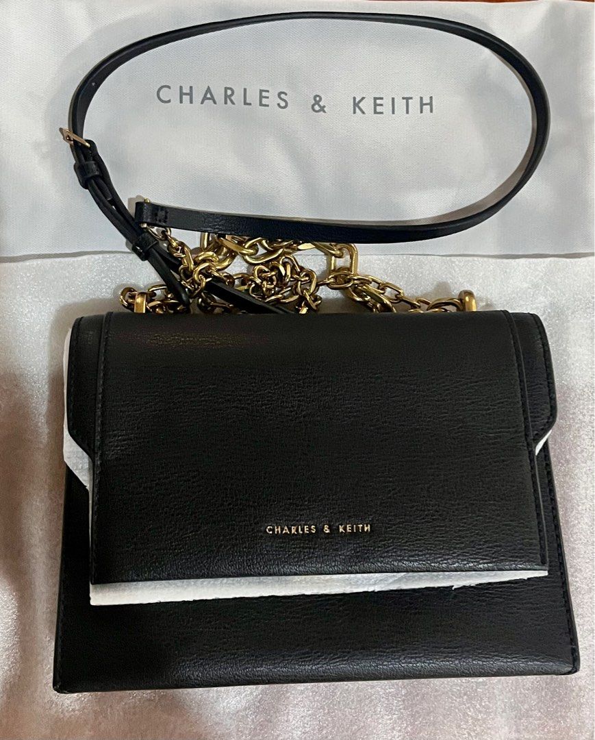 Charles and Keith Black Bag Luxury Bags Wallets on Carousell