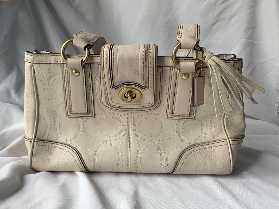 Coach turnlock satchel top