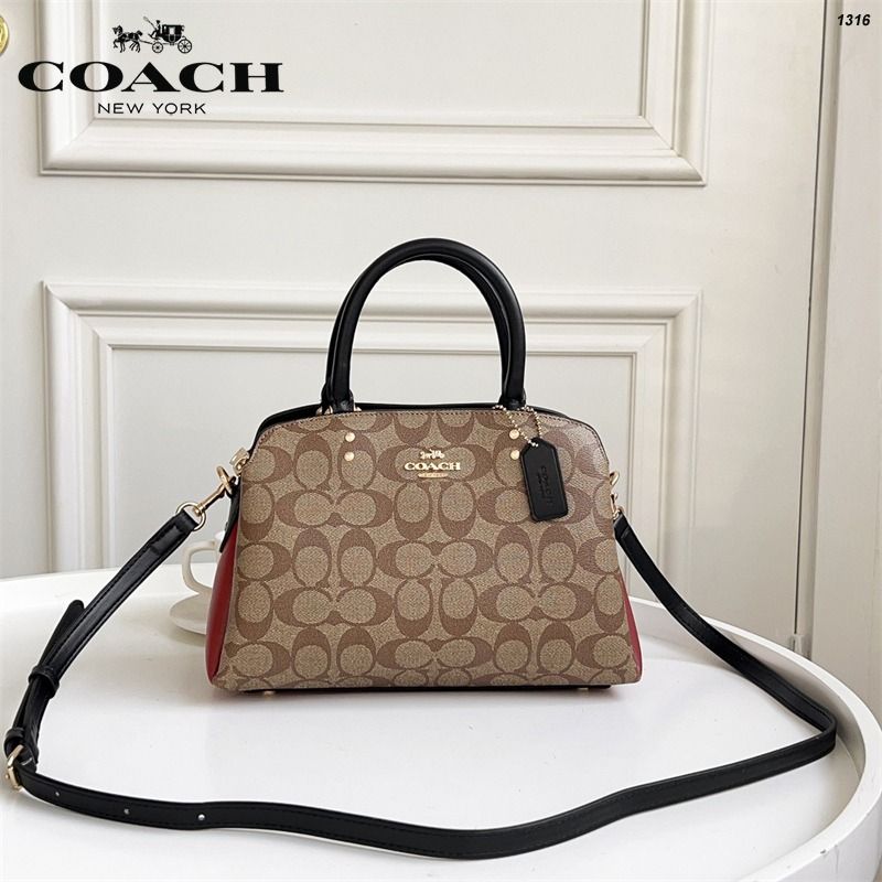 Coach Mini Lillie Carryall In Colorblock Signature Canvas Women Crossbody Sling Shoulder Bag