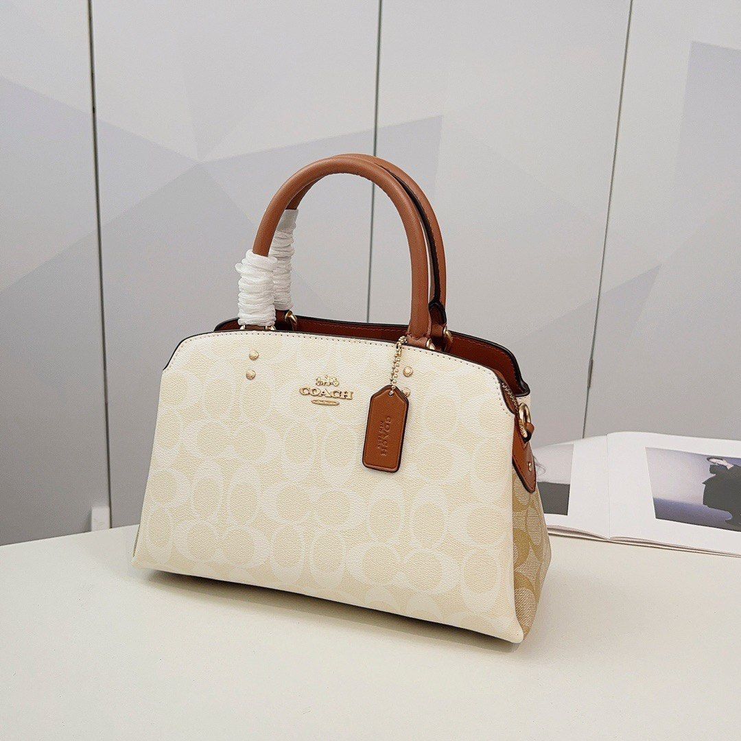 Mini lillie carryall in blocked signature canvas 2025