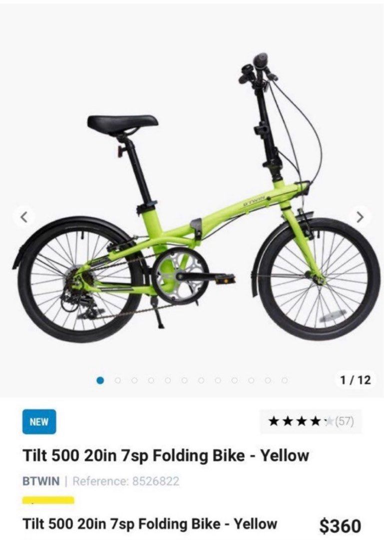 Decathlon Btwin foldable bike Sports Equipment Bicycles Parts Bicycles on Carousell