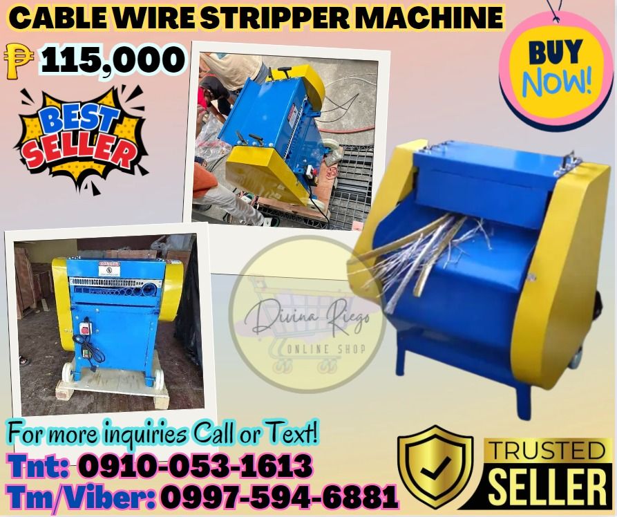 (Double Blade) Electric Cable Wire Stripper Machine (Category: Construction & Building Materials) located in Caloocan City. Submitted by ayabheldiane-20162 (Listing ID 1316356960, Image 1). Description: 🌏 We Can Deliver Nationwide 👉 AP Cargo, LBC, Lalamove & etc. 🔥 Cable Wire Stripper Machine (Double Blade) Price: 115,000 📍 HURRRYYYY!!! ORDER NOW!!! & GET LESS DISCOUNT 📍 WE'RE ON SALE ❗️❗️❗️ Name: Wire Stripping Machine Double Blade Model: V