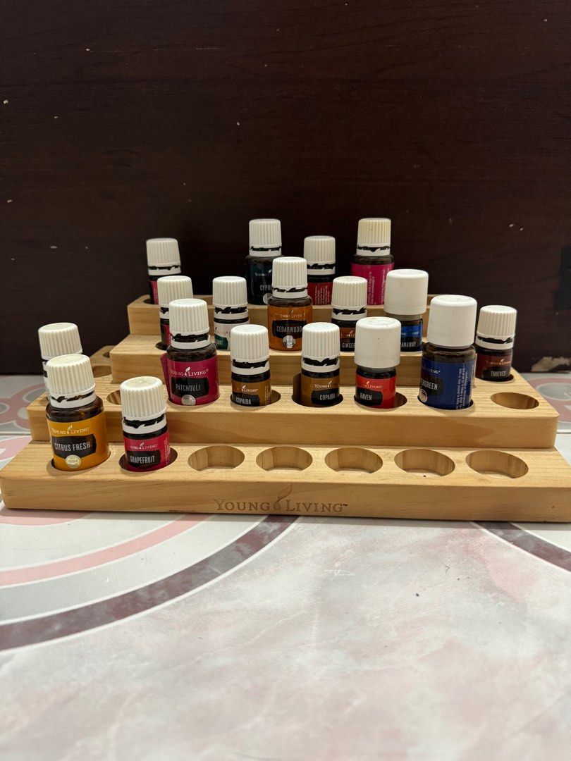 Essential Oil Wooden Organizer (Category: Accessory Holder, Box & Organizers) located in Pasig City. Submitted by abubc (Listing ID 1316280463, Image 1). Description: 3 layer Lightly used OILS NOT INCLUDED. RFS: Will upgrade. Okay for meet-up: Puregold, Nangka If not shipping via lalamove/grab pick up at Marikina or Pasig .