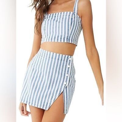 f21 forever21 coords bralette & skirt (Category: Sets or Coordinates) located in Pasig City. Submitted by authph (Listing ID 1316398726, Image 3). Description: never used like new size Small sf c/o buyer.