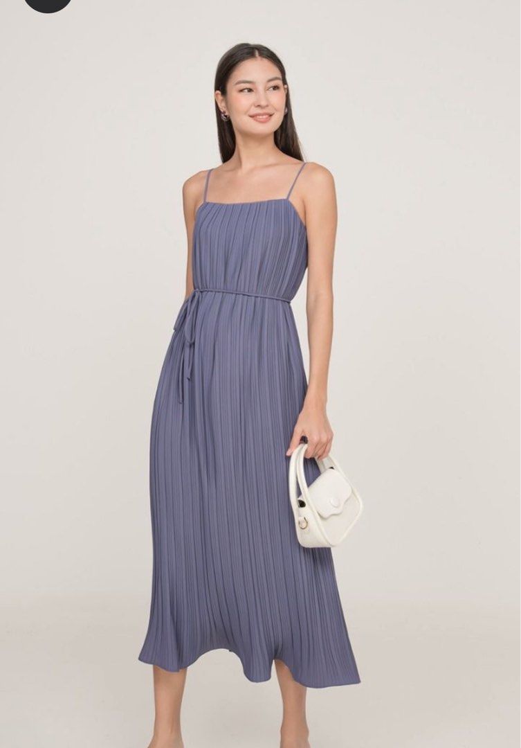 fayth pleated dress Fayth  Tayler Reversible Pleated Dress