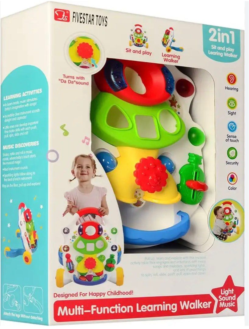 FiveStar Multi Function Learning Walker 2 in 1 Babies Kids Infant Playtime on Carousell