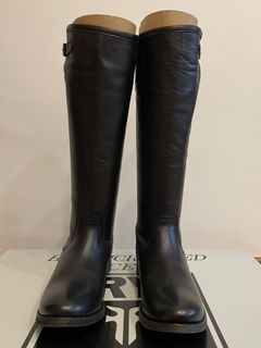 Tall boots with zipper in back cheap