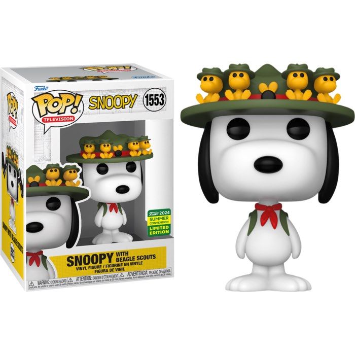 Funko Pop! Television: Peanuts - Snoopy with Beagle Scouts (2024 Summer  Convention Exclusive) #1553