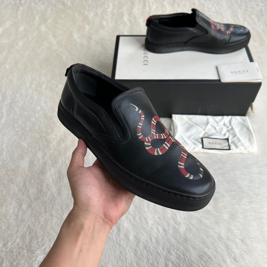Gucci snake slip on cheap