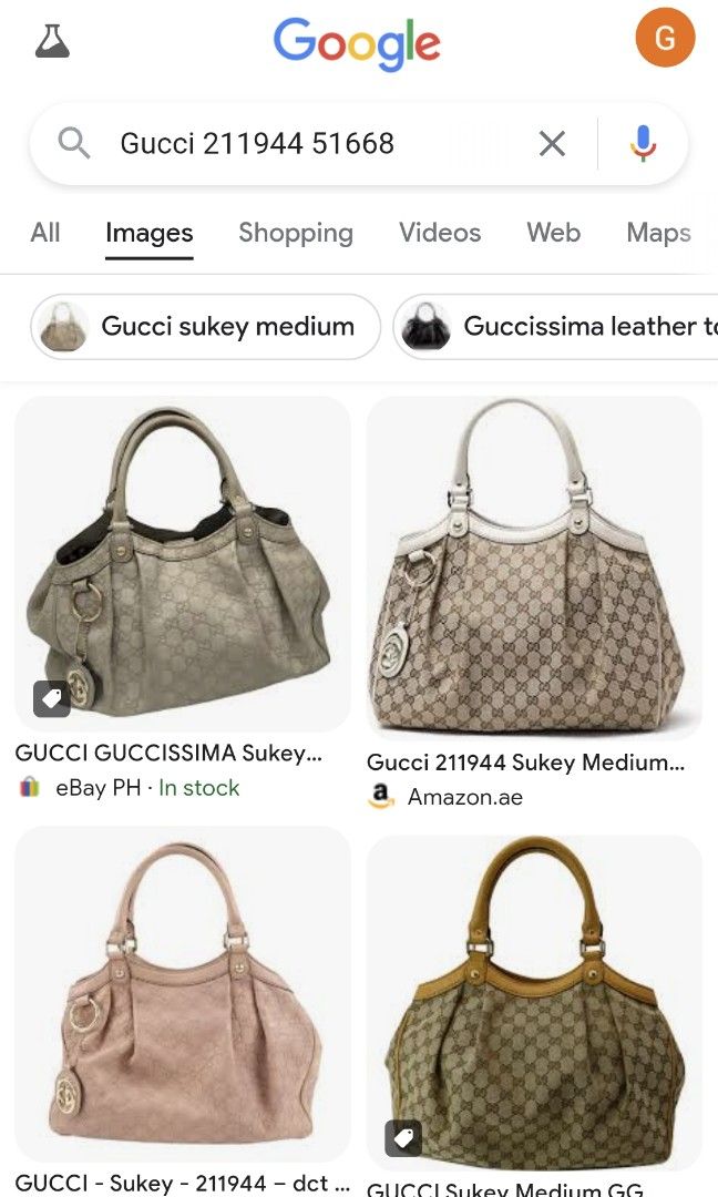 Gucci Sukey (Category: Luxury Bags & Wallets) located in Antipolo. Submitted by swiftphoenix_21 (Listing ID 1316410829, Image 3). Description: Preloved Bag Good Condition Coded.